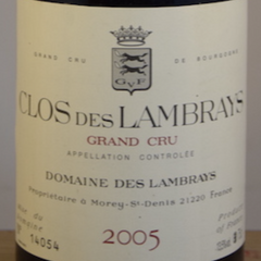 Domaine des LAMBRAYS Clos des Lambrays Grand Cru 2005 75 cl  Rouge