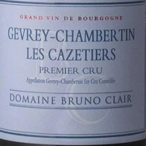 Bruno Clair_Gevrey-Chambertin Les Cazetiers 1er Cru 2005