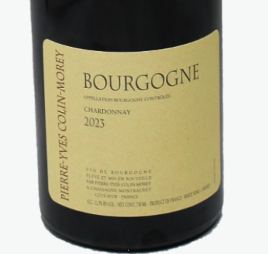 2025.10.23 와쿠님 pick - Pierre Yves Colin Morey Bourgogne Chardonnay 2023